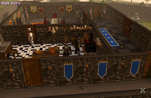 Cooking anchovies on the Lumbridge castle range