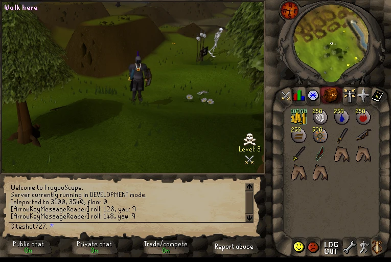 Players fighting in the Wilderness