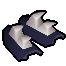 Blue spiky vambraces