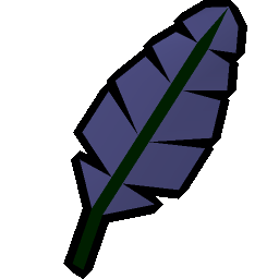 Blue feather