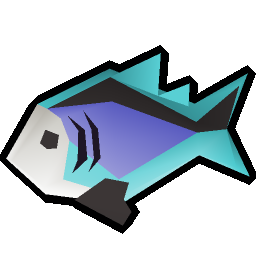 Raw rainbow fish