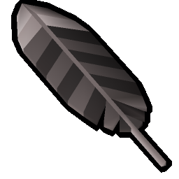 Metal feather