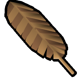 Bronze feather