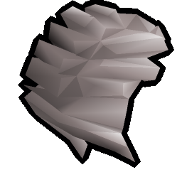 A powdered wig