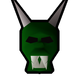 Green h'ween mask