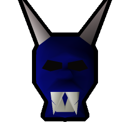 Blue h'ween mask