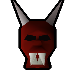 Red h'ween mask