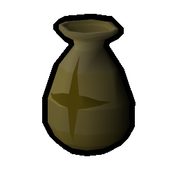 Old chipped vase