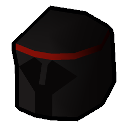 Black med helm