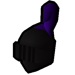 Black full helm