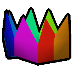 Rainbow partyhat