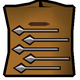 Unfinished broad bolt pack