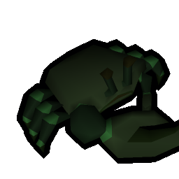 Raw dark crab