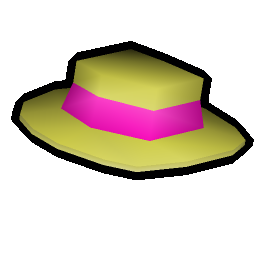 Pink boater