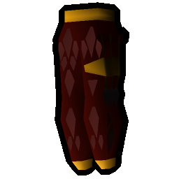 Red d'hide chaps (g)