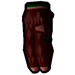 Red d'hide chaps (t)