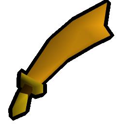 Gilded scimitar