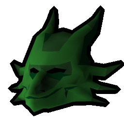 Green dragon mask