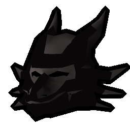 Black dragon mask