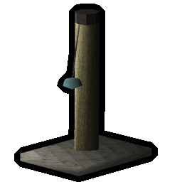 Oak scratching post
