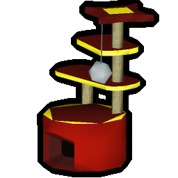 Mahogany scratching post