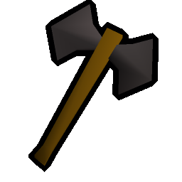 Iron battleaxe