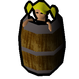 Ana in a barrel