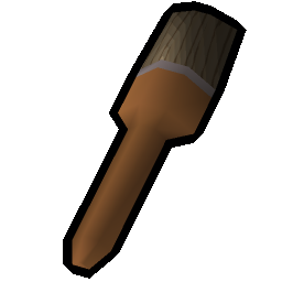 Juice-coated brush