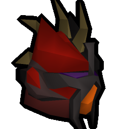 Red slayer helmet