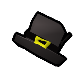 Black leprechaun hat