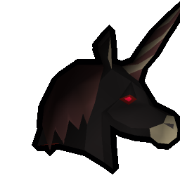 Black unicorn mask