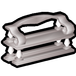 Marble decorative bench