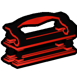 Obsidian decorative bench