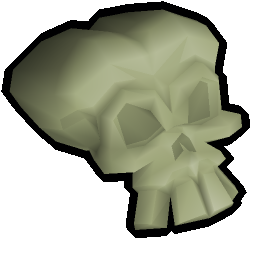 Medium fossilised skull