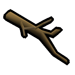 Fossilised branch