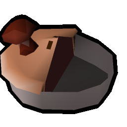 Half a mushroom pie