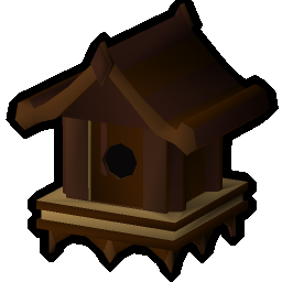 Mahogany bird house