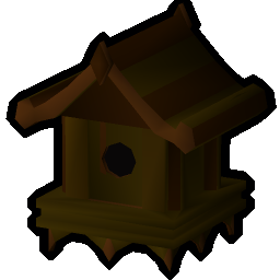 Yew bird house
