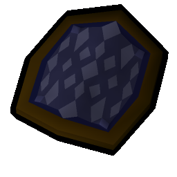 Blue d'hide shield