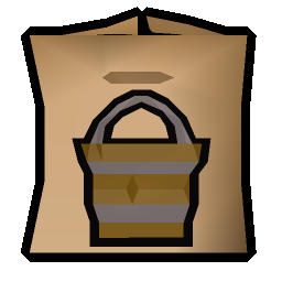Empty bucket pack