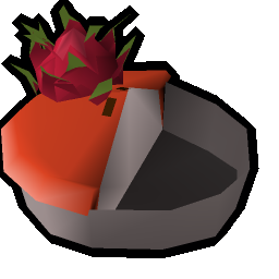 Half a dragonfruit pie