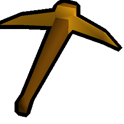 Gilded pickaxe