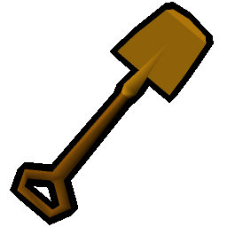 Gilded spade