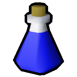 Blue liquid
