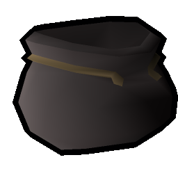 Open coal bag