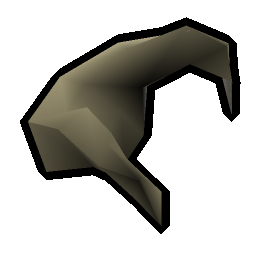 Broken goat horn