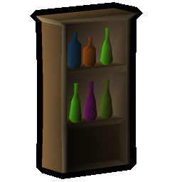 Oak shelves
