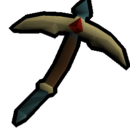 Infernal pickaxe (or)