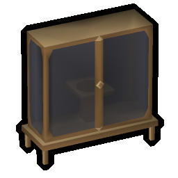 Oak trophy case