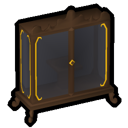Mahogany trophy case